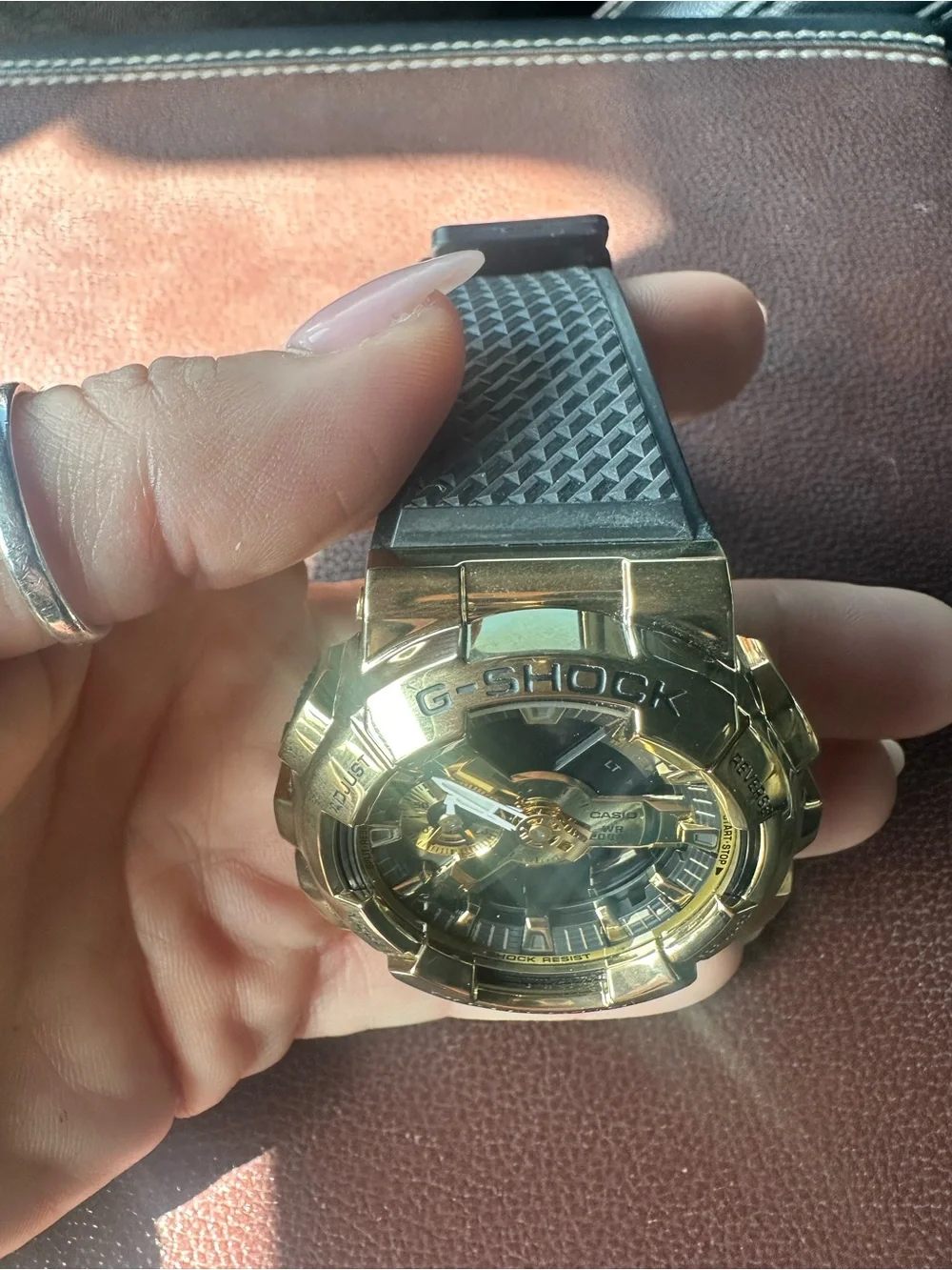 G-Shock Gold and Black Oversized Chronograph Watch